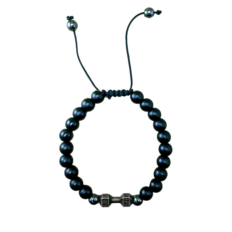 دستبند مدل سنگ اونیکس کد 028