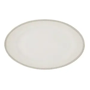 بشقاب خورش خوری چینی زرین ایران مدل ریوا طلایی