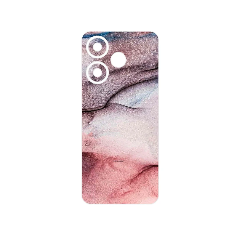 برچسب پوششی ماهوت مدل Smoky pink marble مناسب برای گوشی موبایل شیائومی Redmi 13