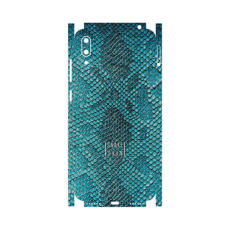 برچسب پوششی ماهوت مدل Blue Snake Skin-FullSkin مناسب برای گوشی موبایل هوآوی Y7 Pro 2019