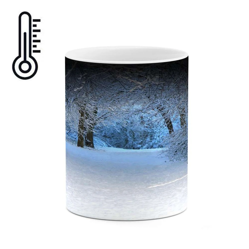 ماگ حرارتی کاکتی مدل منظره برفی کد mgh15117