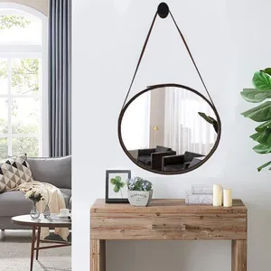 آینه دیواری مدل چرمی کد ML017