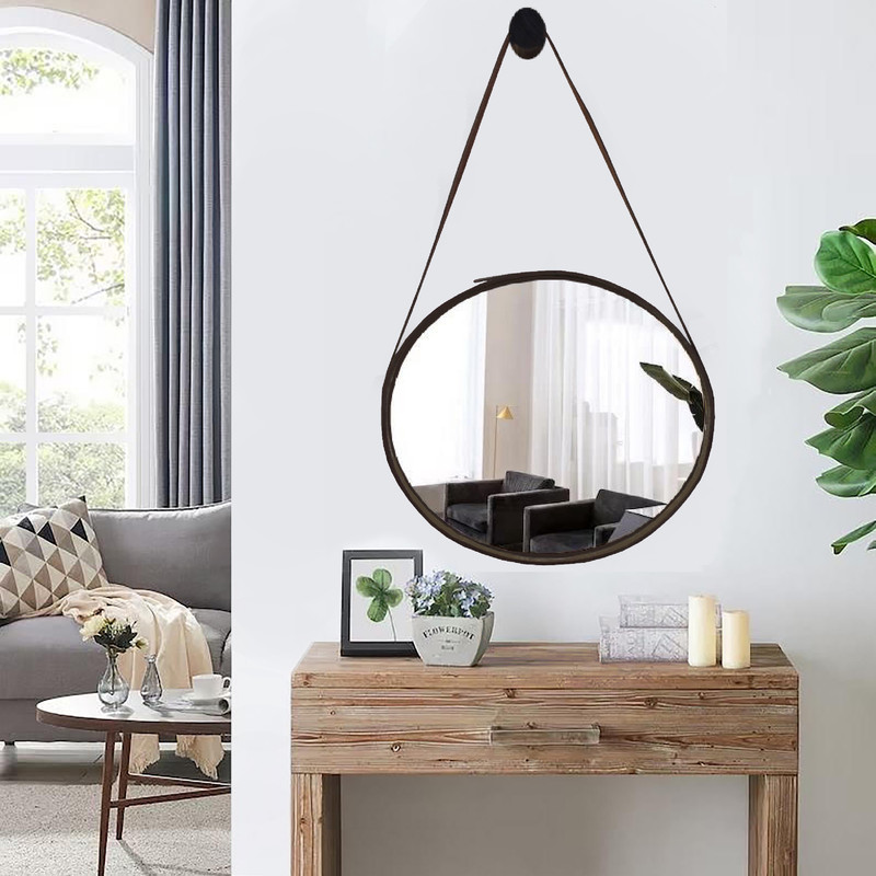 آینه دیواری مدل چرمی کد ML017