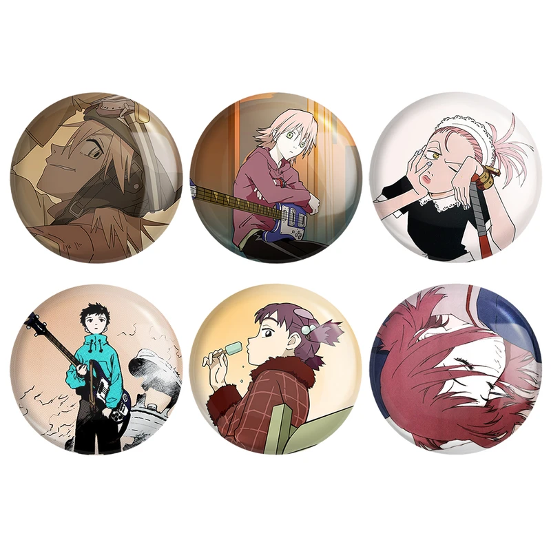 مگنت خندالو طرح انیمه فولی کولی Fooly Cooly کد 1463B مجموعه 6 عددی