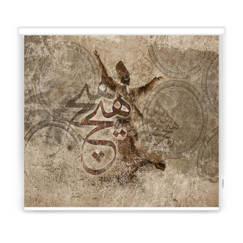 پرده شید مدل F-7137 سایز 180x150 سانتی متر