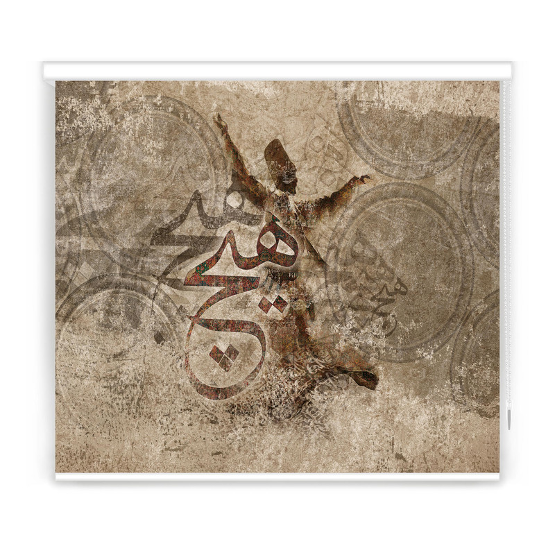  پرده شید مدل F-7137 سایز 180x150 سانتی متر
