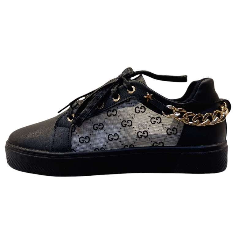 کفش روزمره زنانه مدل توری زنجیری