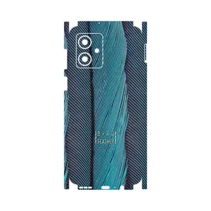 MAHOOT Turquoise feathers-FullSkin Cover Sticker for Motorola Moto G54
