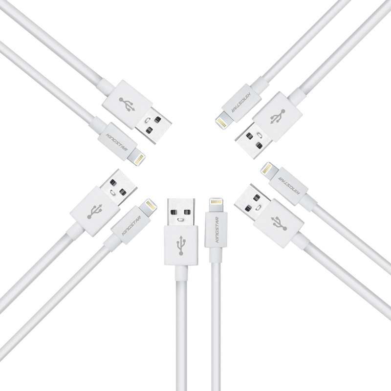کابل تبدیل USB به لایتنینگ کینگ استار مدل k67 i طول 1.2 متر بسته 5 عددی