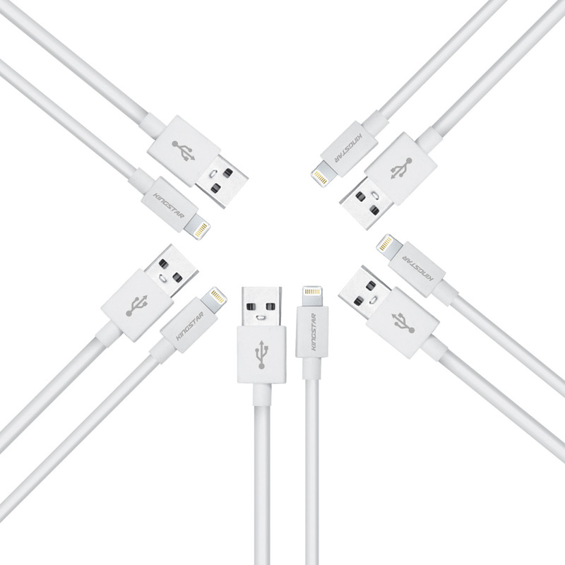 کابل تبدیل USB به لایتنینگ کینگ استار مدل k67 i طول 1.2 متر بسته 5 عددی