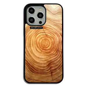 AKAM AMC-WA14PROMAX-WOOD-2 Cover For Apple iPhone 14 Pro Max