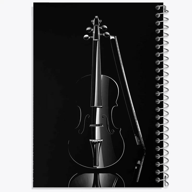 دفتر لیست خرید 50 برگ خندالو طرح ویولن Violin کد 27951