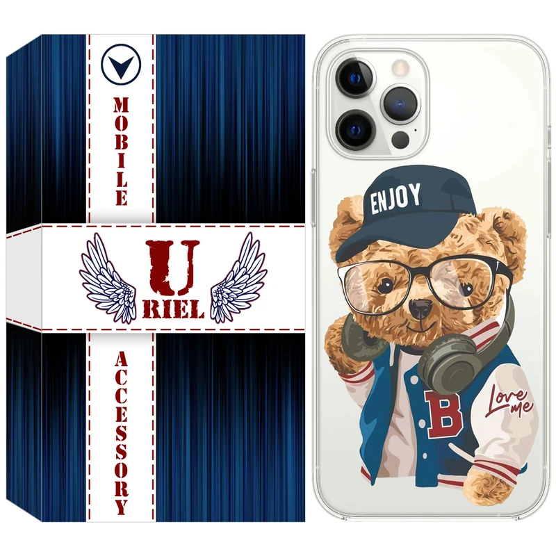 کاور یوریل قاب مدل Clear کد 35 طرح تدی مناسب برای گوشی موبایل اپل iPhone 13 Pro