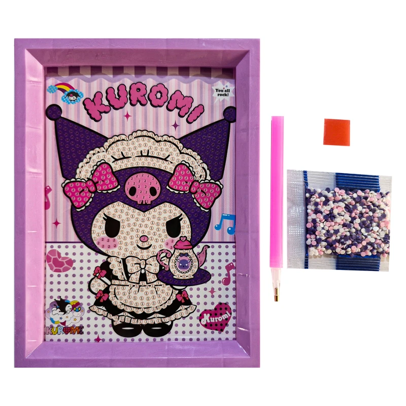 بازی آموزشی مدل ساخت تابلو نقاشی الماسی قاب دار طرح m10