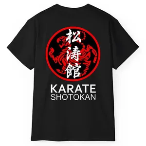 تی‌شرت آستین کوتاه مردانه پاد آفرین مدل کاراته کد 1558