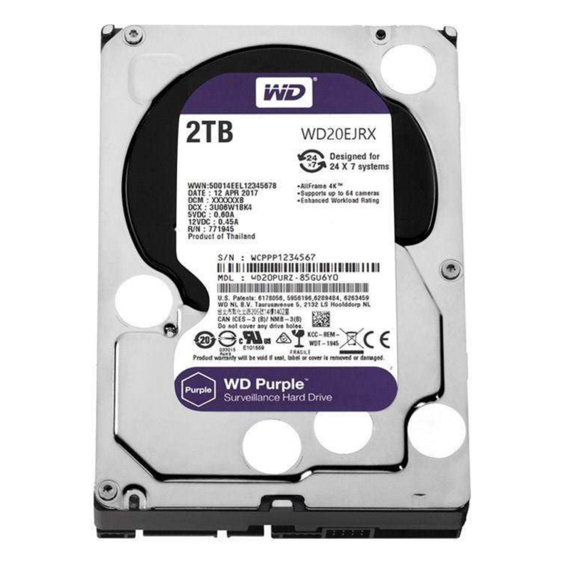 هارددیسک اینترنال وسترن دیجیتال مدل Purple WD20EJRX-A ظرفیت 2 ترابایت 1