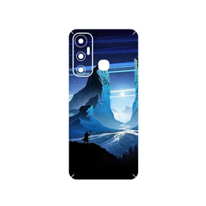 MAHOOT Blue Mountains Digital Art Cover Sticker for Infinix Hot 11