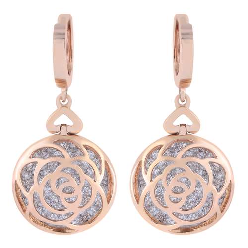 گوشواره طلا 18 عیار زنانه مدل 10875