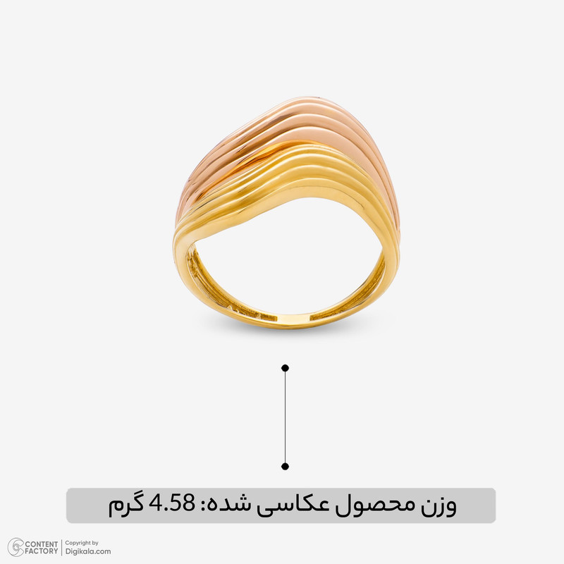 انگشتر طلا 18 عیار زنانه مایا ماهک مدل MR1576  - 9