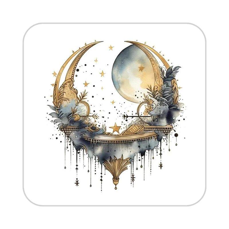 زیر لیوانی کاکتی طرح ماه و ستاره مدل mp53323