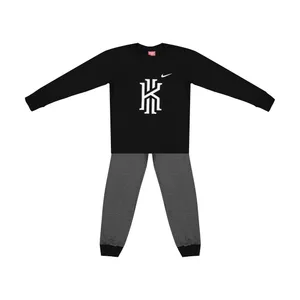 ست تیشرت و شلوار بچگانه طرح جاست دوایت رنگ مشکی کد n44