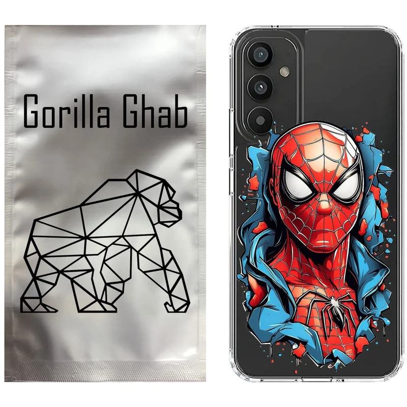 کاور گوریلا قاب مدل CLG کد 34 طرح اسپایدرمن مناسب برای گوشی موبایل سامسونگ Galaxy A16