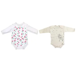 بادی آستین بلند نوزادی مدل 11 مجموعه دو عددی