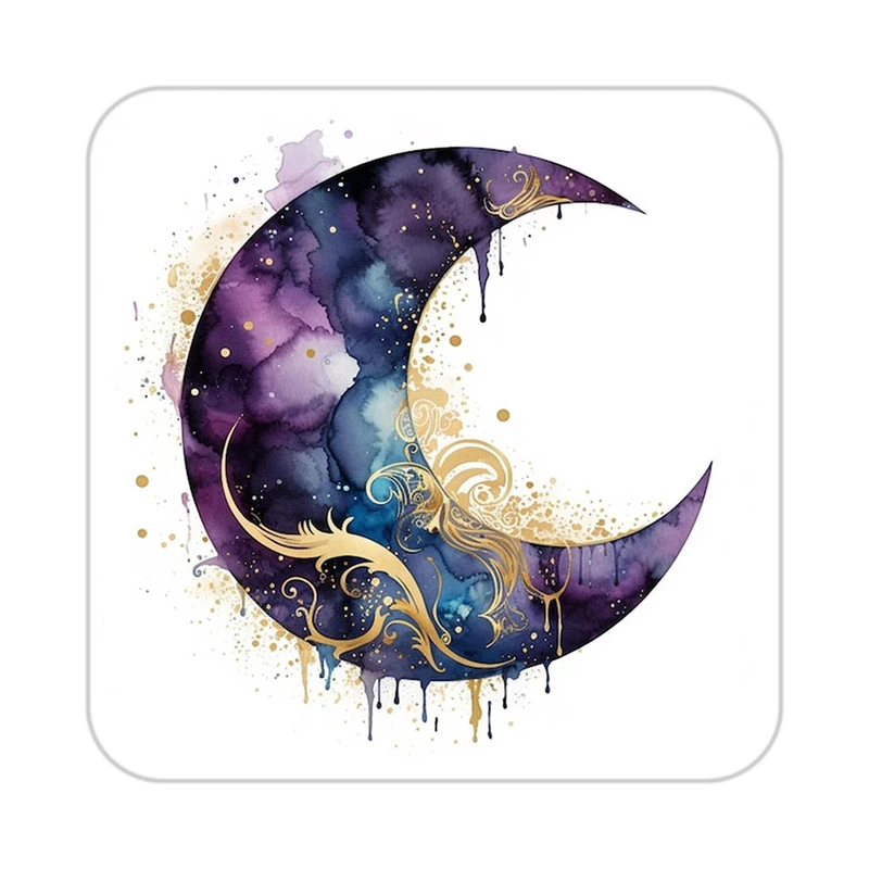 زیر لیوانی کاکتی طرح ماه و ستاره مدل mp53360