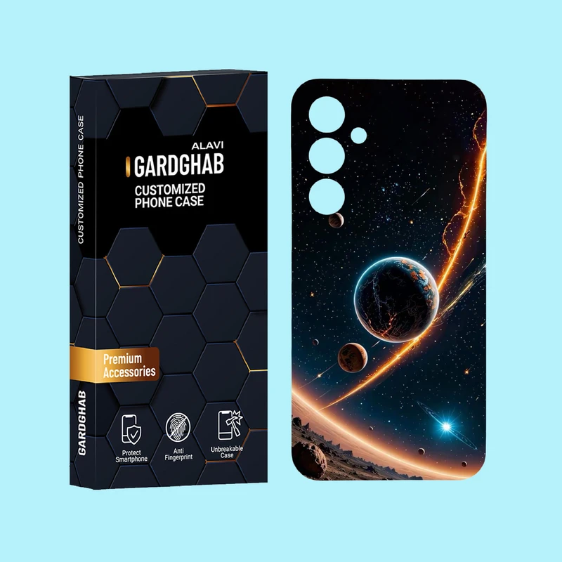 کاور گارد قاب علوی مدل کهکشان مناسب برای گوشی موبایل سامسونگ Galaxy A55