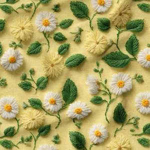 پارچه ملحفه عرض 1.5 متر پارچه باما طرح پنج بعدی گلسار کد 5014539 رنگ زرد