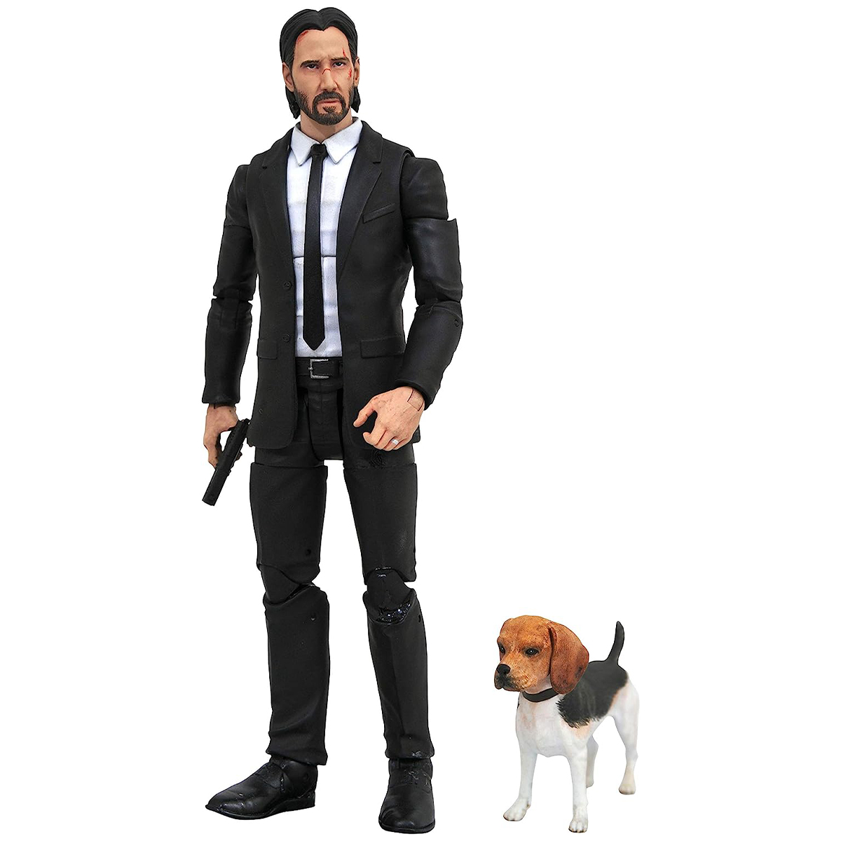 اکشن فیگور دایموند سلکت تویز مدل جان ویک طرح John Wick and Bigel مجموعه 2 عددی