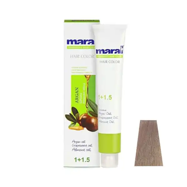 رنگ مو مارال شماره 10.019حجم 100 میلی لیتر رنگ دودی بنفش روشن