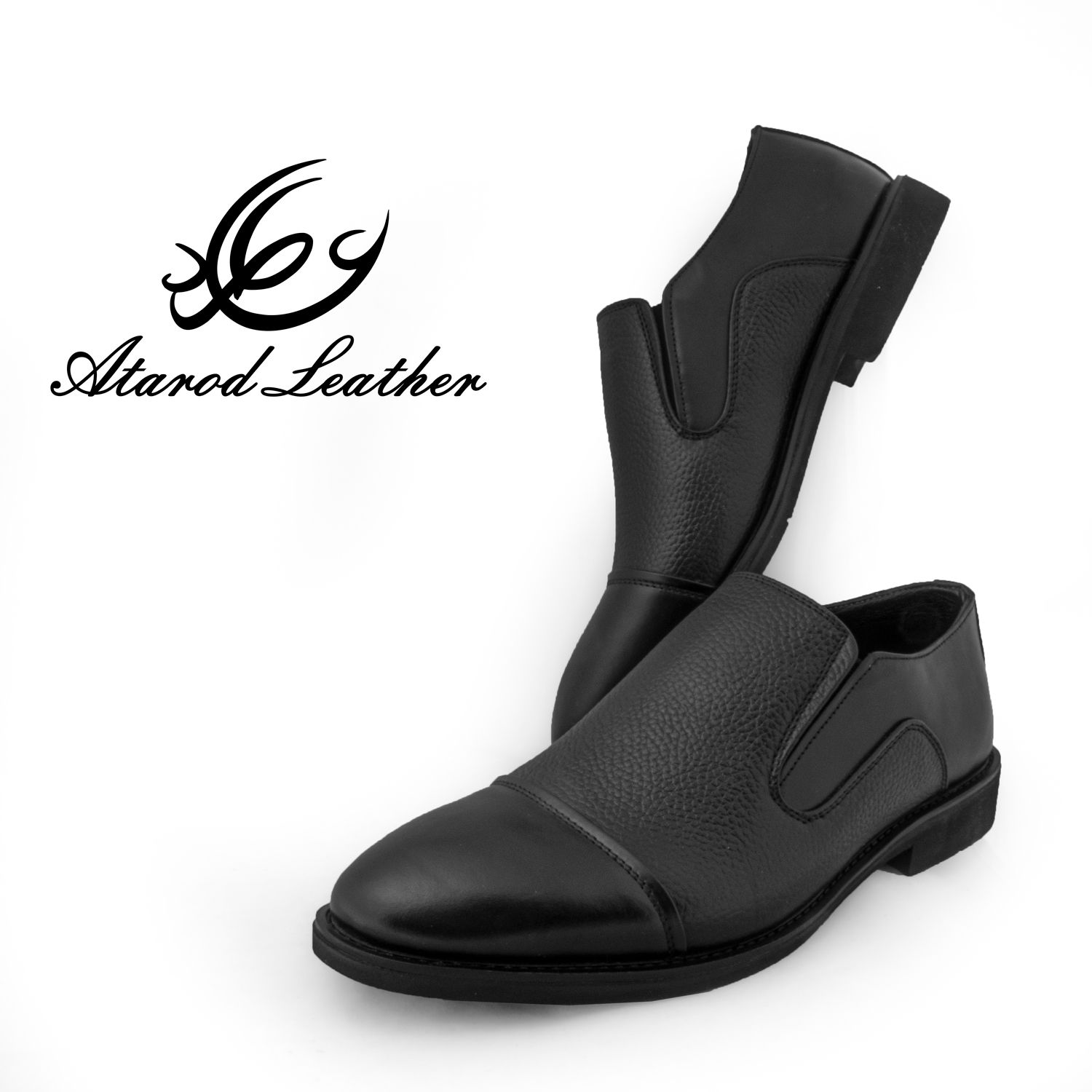 کفش مردانه چرم عطارد مدل چرم طبیعی کد SH143 -  - 8