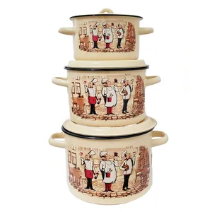 سرویس قابلمه 6 پارچه طرح سرآشپز