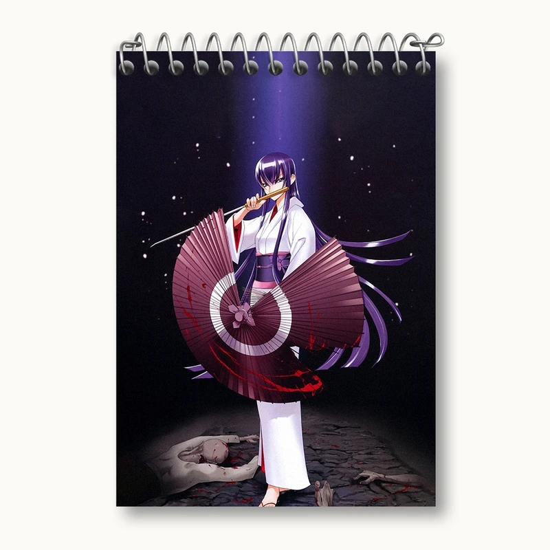 دفتر یادداشت 50 برگ خندالو مدل سائکو انیمه دبیرستان مردگان کد 32328