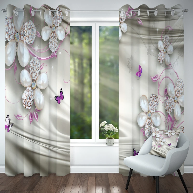 پرده مدل هازان کد 4247 سایز 140x280 سانتی متر