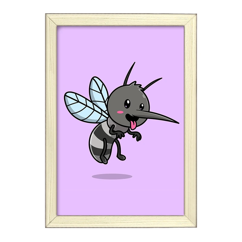 تابلو خندالو طرح حیوانات بامزه پشه کد 29666