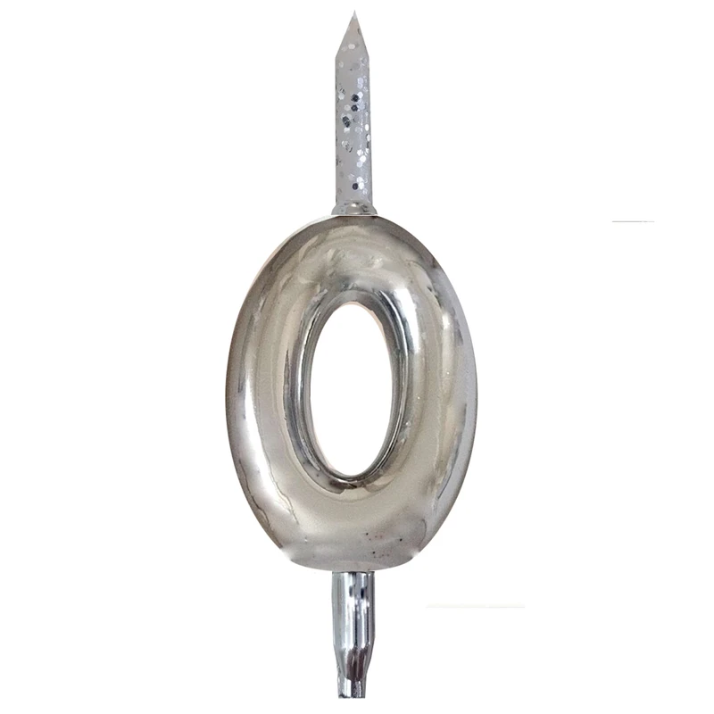 شمع تولد بدون بو مستر کندل مدل مینی طرح عدد 0 زمان اتمام 1 دقیقه