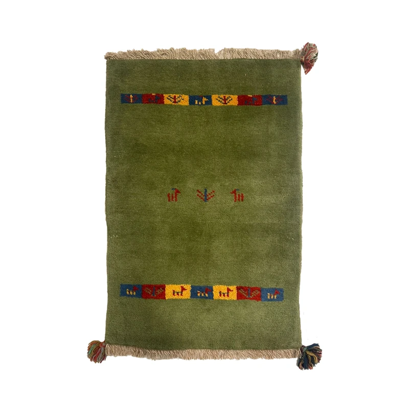 گبه دستباف 0.5 متری مدل بافت قشقای شیراز کد NKP-sgp55