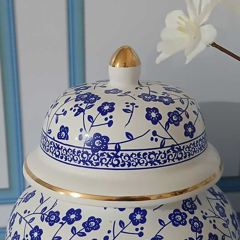 بانکه مدل جینجر جار طرح گلریز کد ۱۲۵ مجموعه سه عددی