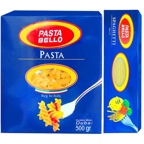 اسپاگتی قطر 1.2 - 400 گرم و پاستا پیچی پاستا بلو - 500 گرم