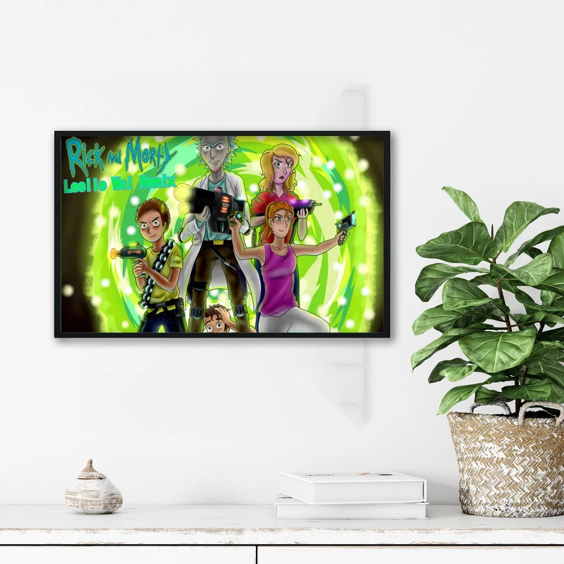 تابلو آتریسا طرح ریک اند مورتی مدل ATr0180