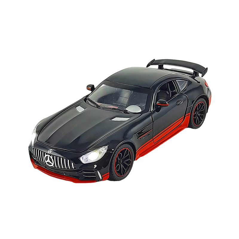 ماشین فلزی مدل موزیکال GTR Black بنز کد CZ121a