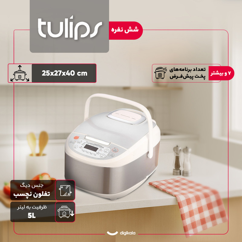 پلوپز 6 نفره تولیپس مدل RC-441 F