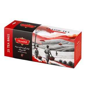 چای سیاه کیسه ای کلاسیک شاهسوند - بسته 25 عددی