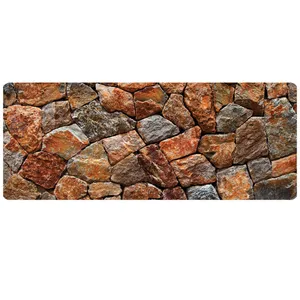 پادری مدل جلوسینکی سه لایه رویه مخمل طرح سنگ کد L1403 سایز 110x45 سانتی متر