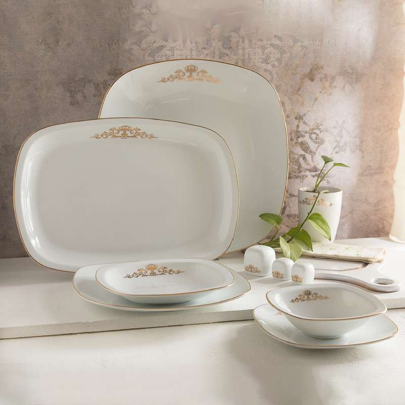 سرویس غذاخوری 27 پارچه چینی زرین ایران مدل کویین کد 011 درجه یک سرویس غذاخوری 27 پارچه چینی زرین ایران مدل کویین کد 011 درجه یک