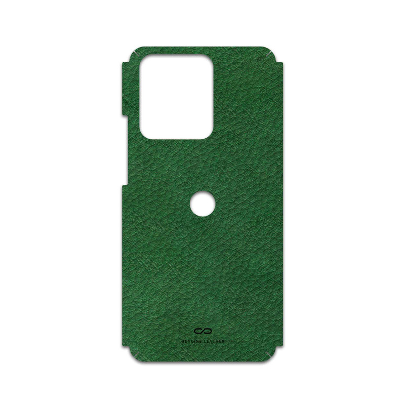 برچسب پوششی ماهوت مدل Green-Leather مناسب برای گوشی موبایل موتورولا Edge 40