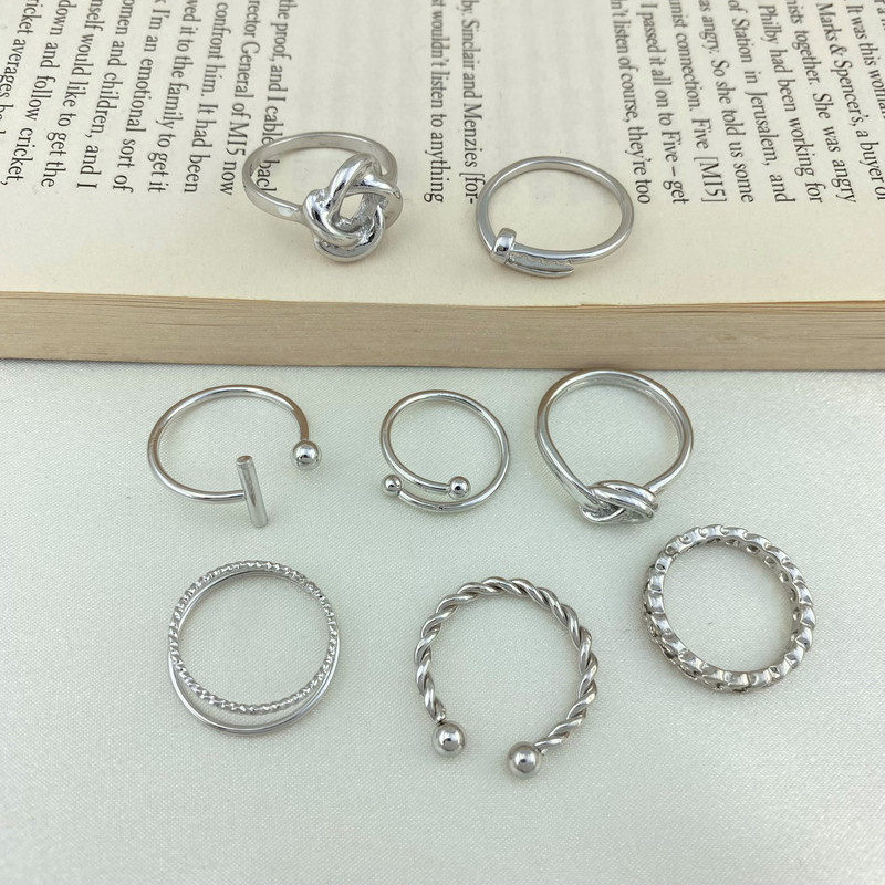 انگشتر زنانه مدل R4360 مجموعه 8 عددی انگشتر زنانه مدل R4360 مجموعه 8 عددی