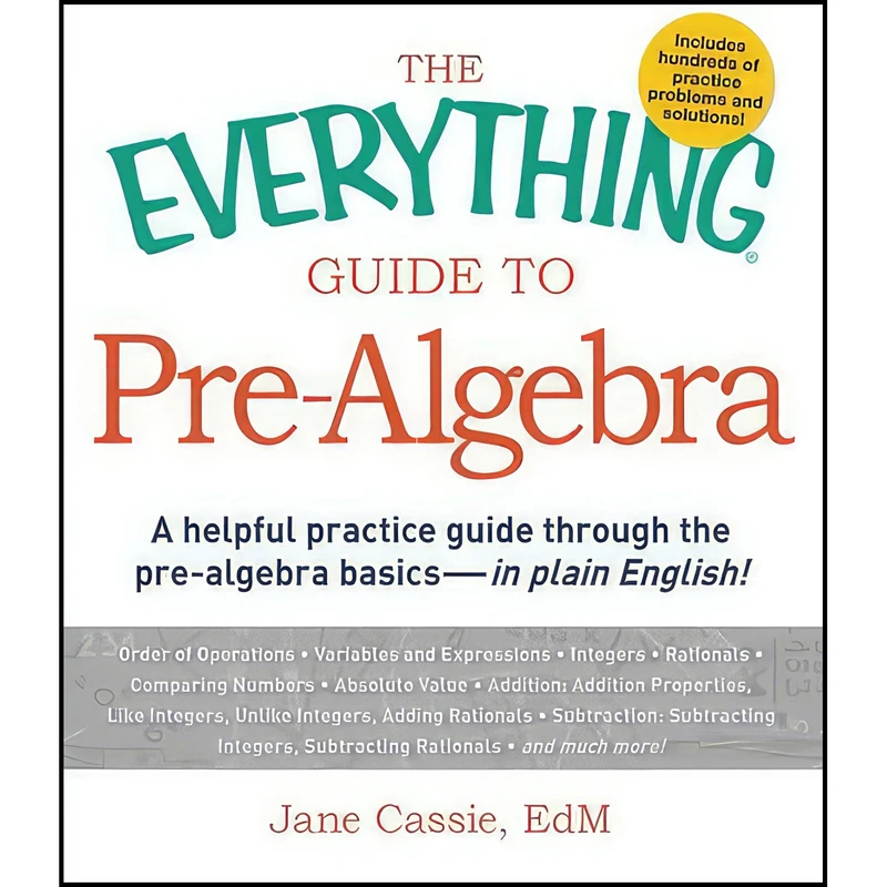 کتاب The Everything Guide to Pre-Algebra اثر Jane Cassie انتشارات Everything
